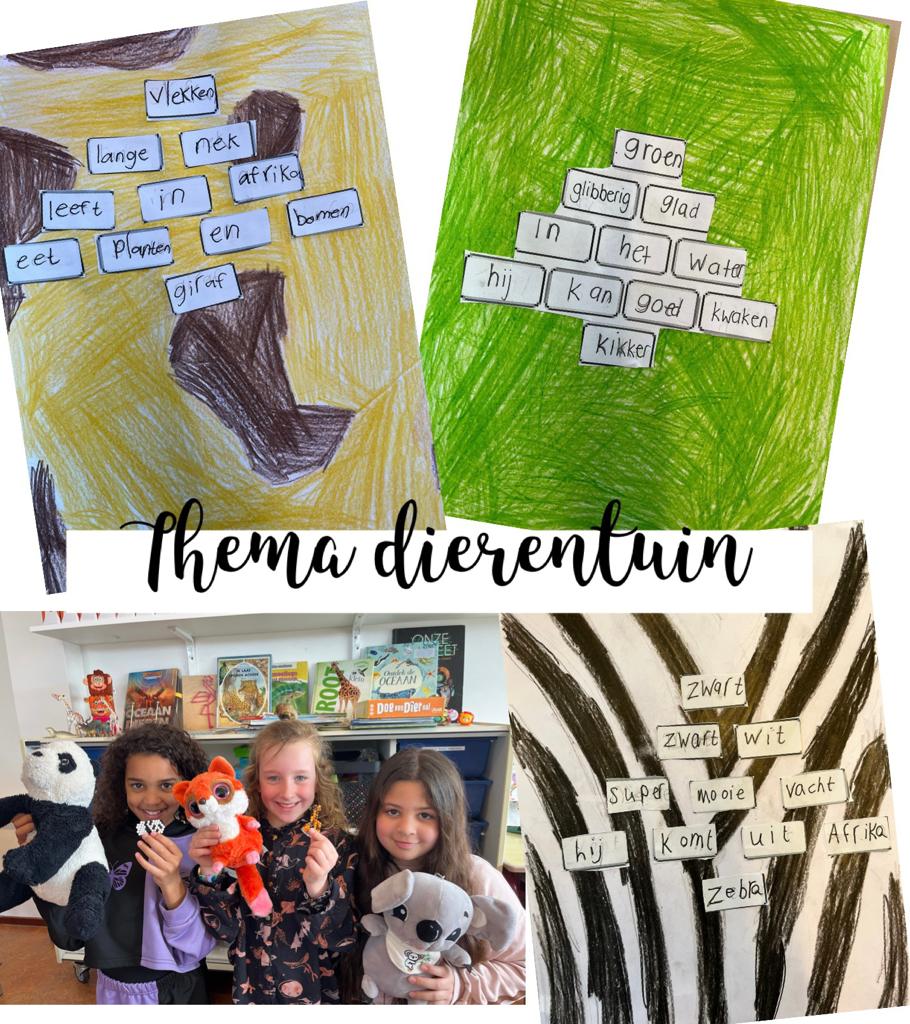 In de groepen 5 zijn we lekker bezig met het thema: “De Dierentuin”. De kinderen worden expert van hun eigen gekozen dier. 🐘🦁🐼🦓🦒