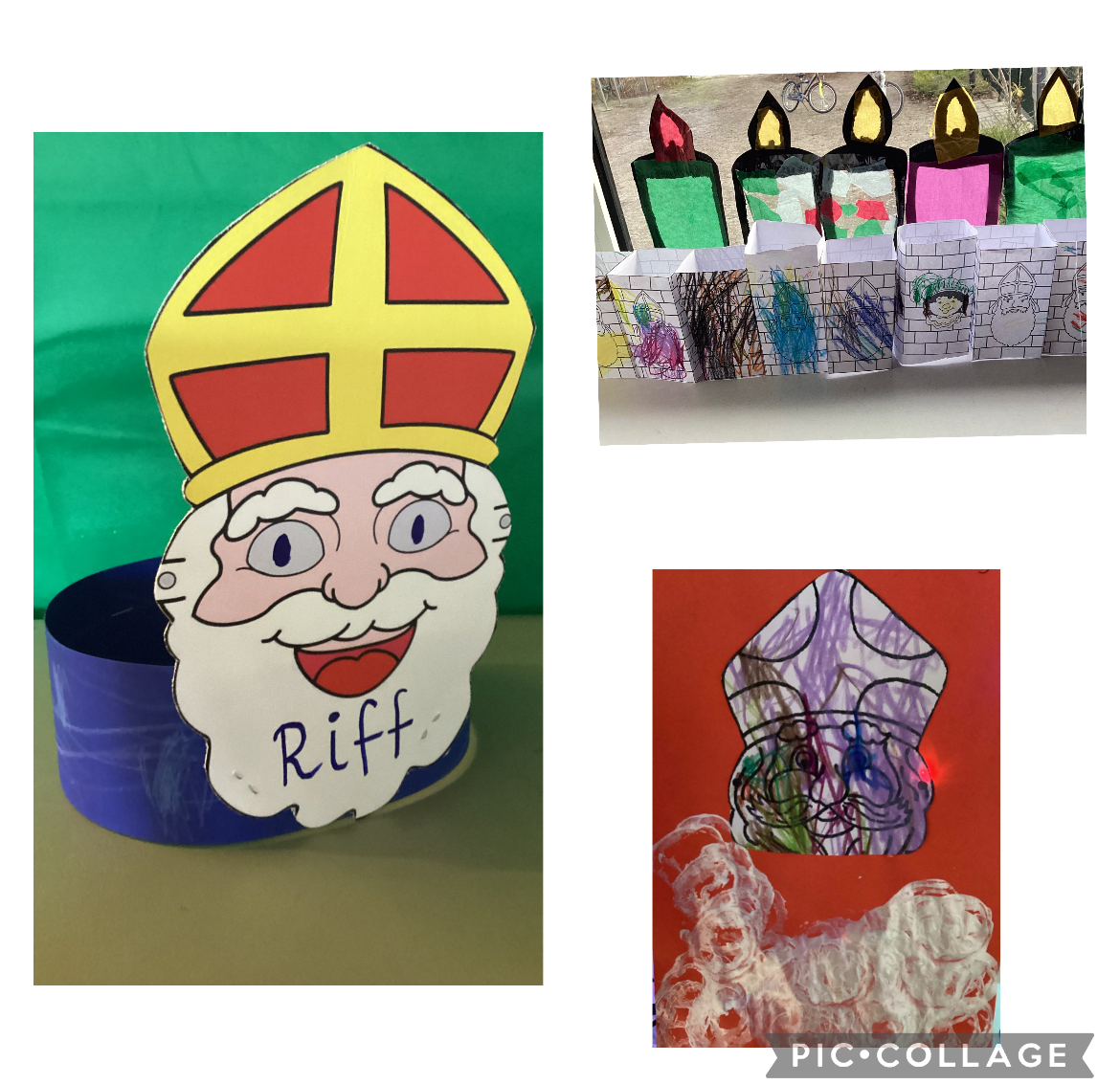 De peuters maken sinterklaasmutsen ✨